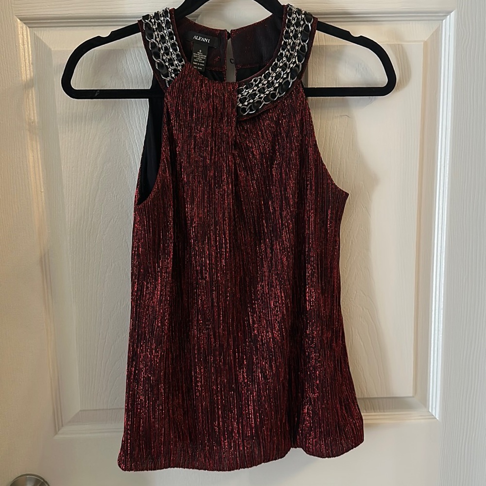 Red Sparkly Top